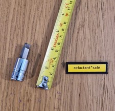 Snap On F62E 3/8" Drive Flat slotted tip screwdriver bit socket short USA