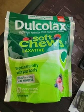 Dulcolax Magnesium Hydroxide 1200mg Saline Laxative Soft Chews 60 Ct for Ages 4+