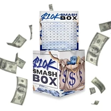 Smash Box10k,10k Smash Box for Money,Cash Money Saving Box,Acrylic Glass Bank
