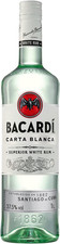 BACARDÍ Carta Blanca Superior White Rum, 37.5% ABV, 100Cl / 1L, Iconic Caribbean