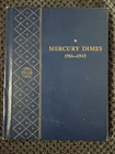 Mercury Dime Collection 1916–1945 Whitman Nearly Complete Set 90% Silver 72/78