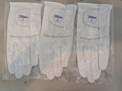 Titleist Perma factory second Soft Gloves Qty: 3 Large for RH golfer
