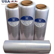 18 Inch 1500Ft Heavy Duty Stretch Film 80 Gauge Clear Wrap Moving Storage New