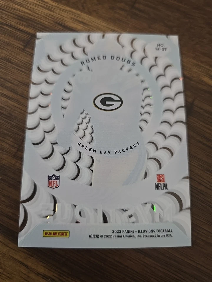 2022 Panini Illusions - Mystique Romeo Doubs #M-37 Emerald (RC) - Image 2 of 2