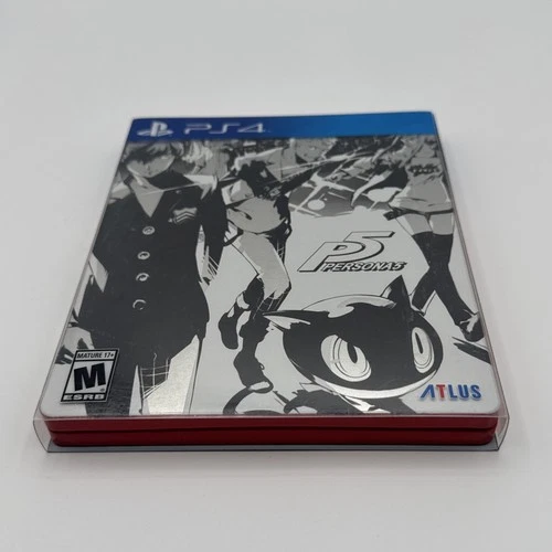 Persona 5 Steelbook Launch Edition for Sony PlayStation PS4 Includes Slip Cover