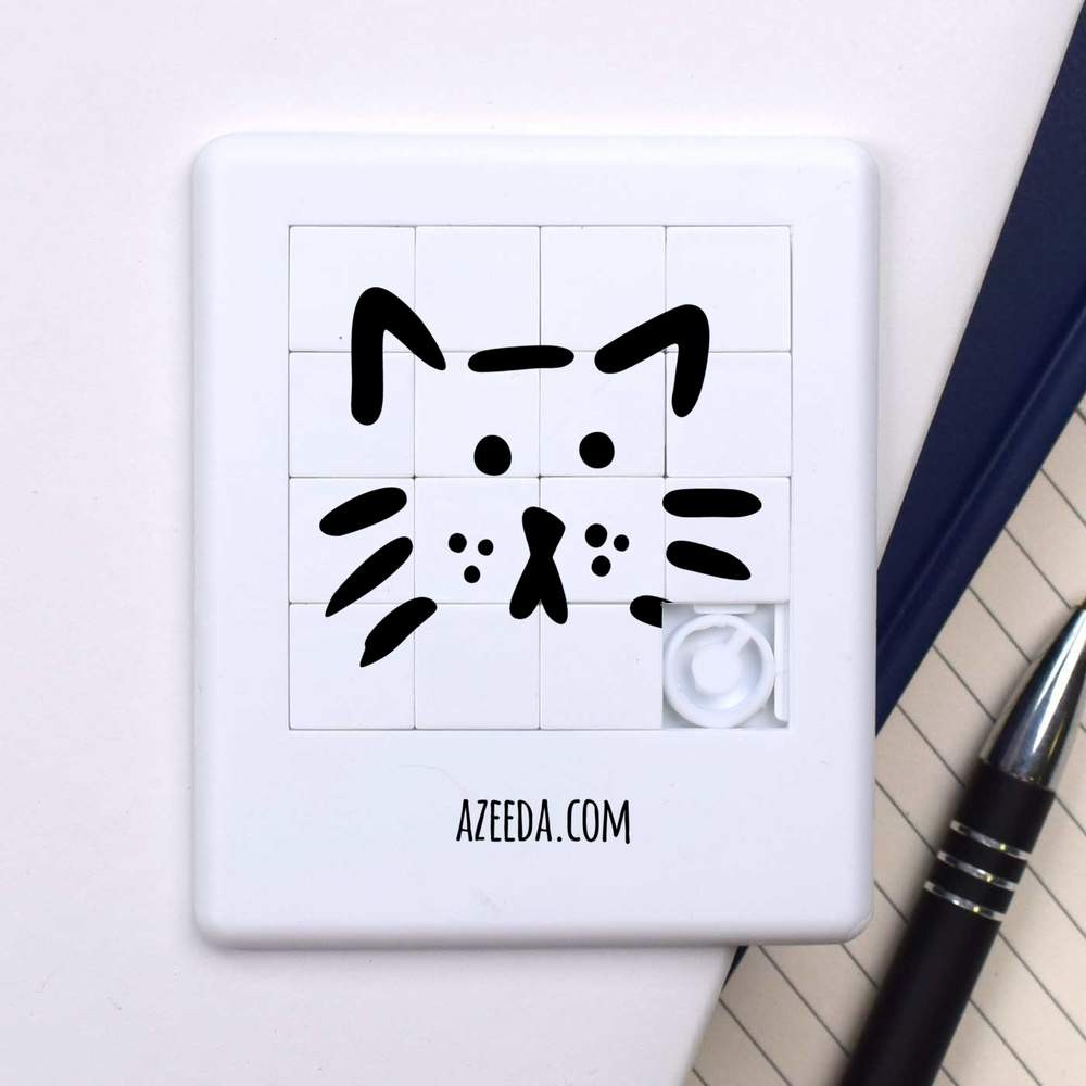 'Cat Face Doodle' Sliding Puzzle (PZ00033529)