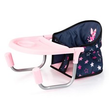 Bayer Design Puppen-Tischsitz blau-rosa Sterne Schmetterling NEU