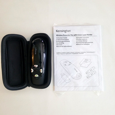Kensington K72353US Wireless Presenter Pro Green Laser PowerPoint Clicker USB