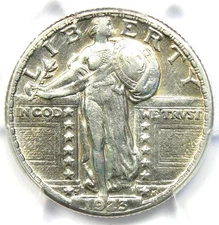 1923-S Standing Liberty Quarter 25C Coin - Certified PCGS XF Detail - Rare Date!
