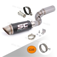 Exhaust Mid Pipe Carbon Muffler Modified For Duke 250 125 390 Smc R 2025 2026