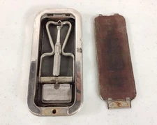 Vintage Silver Rolls Razor Made in England Shaving Sharpener