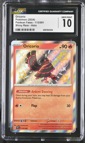 Oricorio graded CGC 10 for sale on eBay
