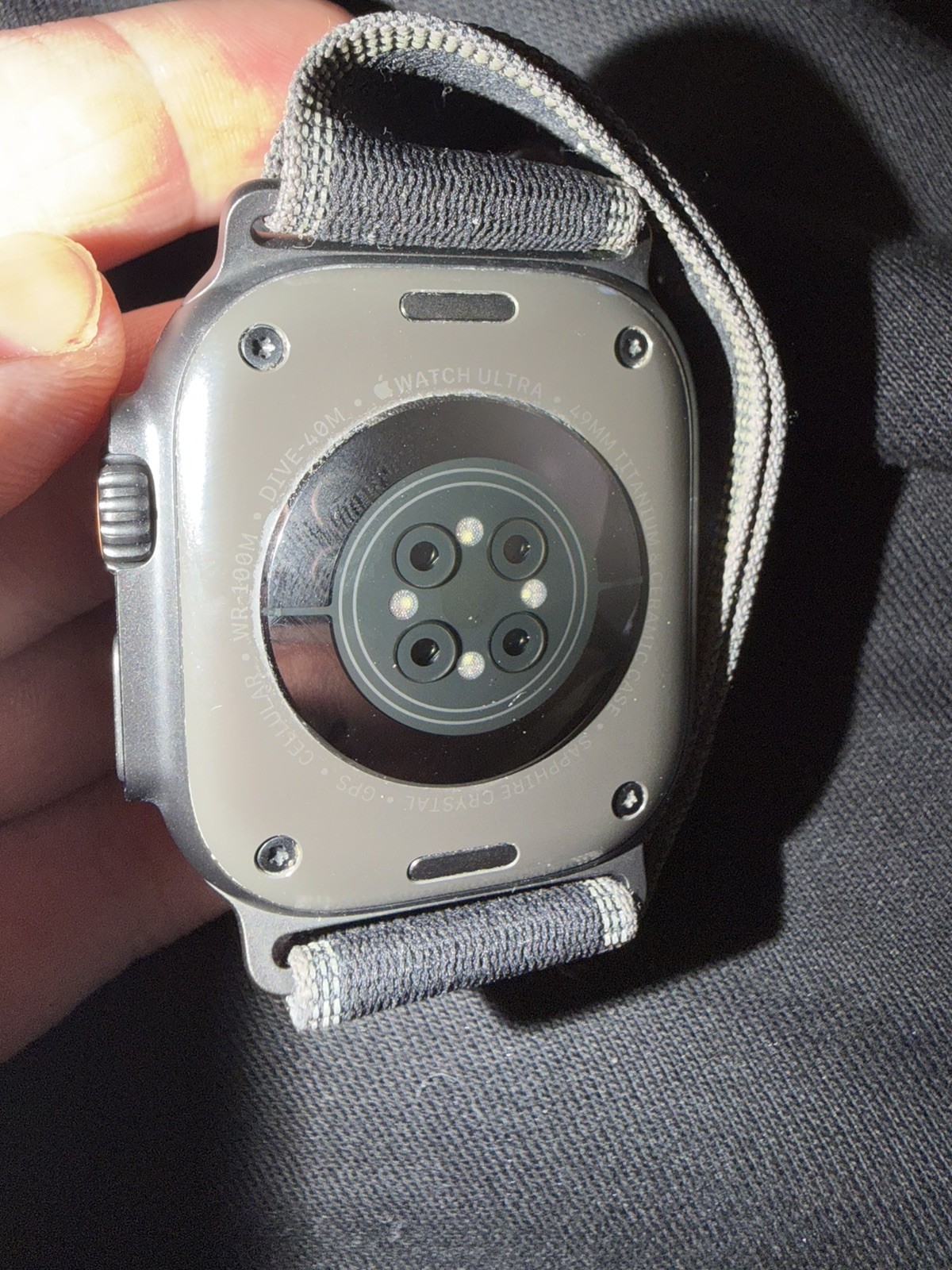 Apple Watch Ultra 3 49MM Black Titanium Black Canvas Band MF0J4LW/A | eBay