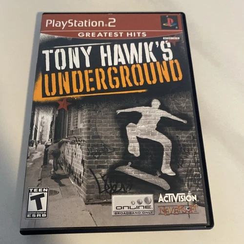 Tony Hawk's Underground (PlayStation 2, September 21, 2003) Complete With Manual