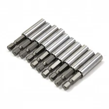 10Pack Standard Hex Shank Magnetic Bit Extension Holder for Power Tools