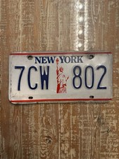 Vintage New York State Liberty License Plate Good [Retired] Clean Cond