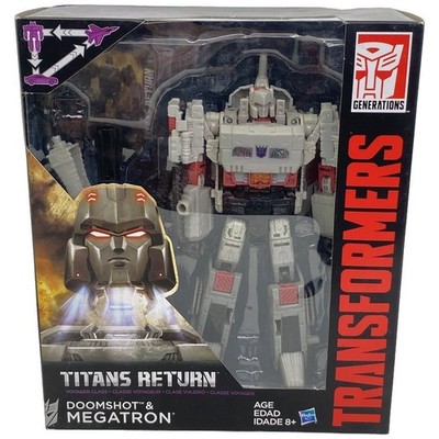 Transformers Titans Return Doomshot & Megatron Complete Figure Voyager Class