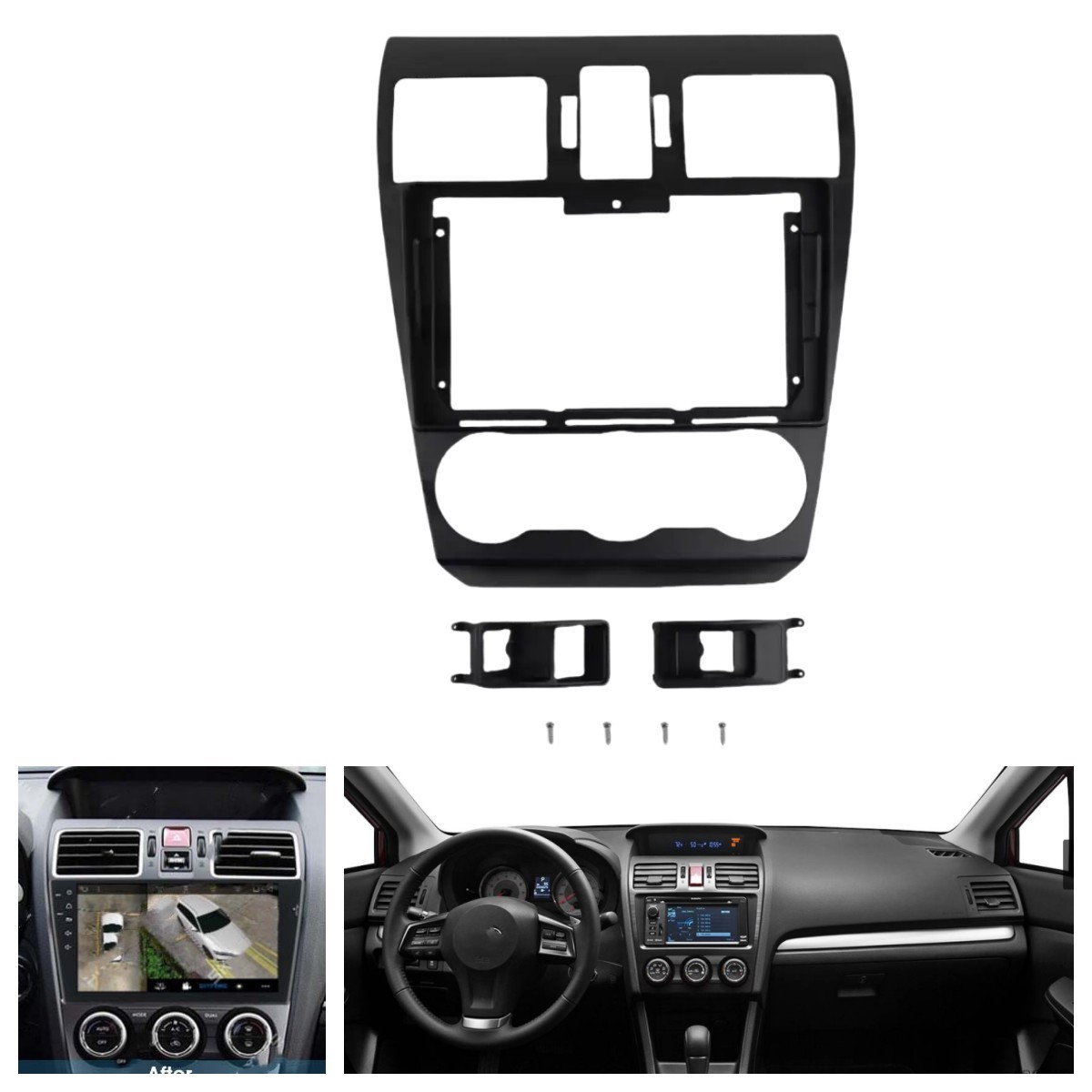 Radio Fascia Dash Plate Frame Trim