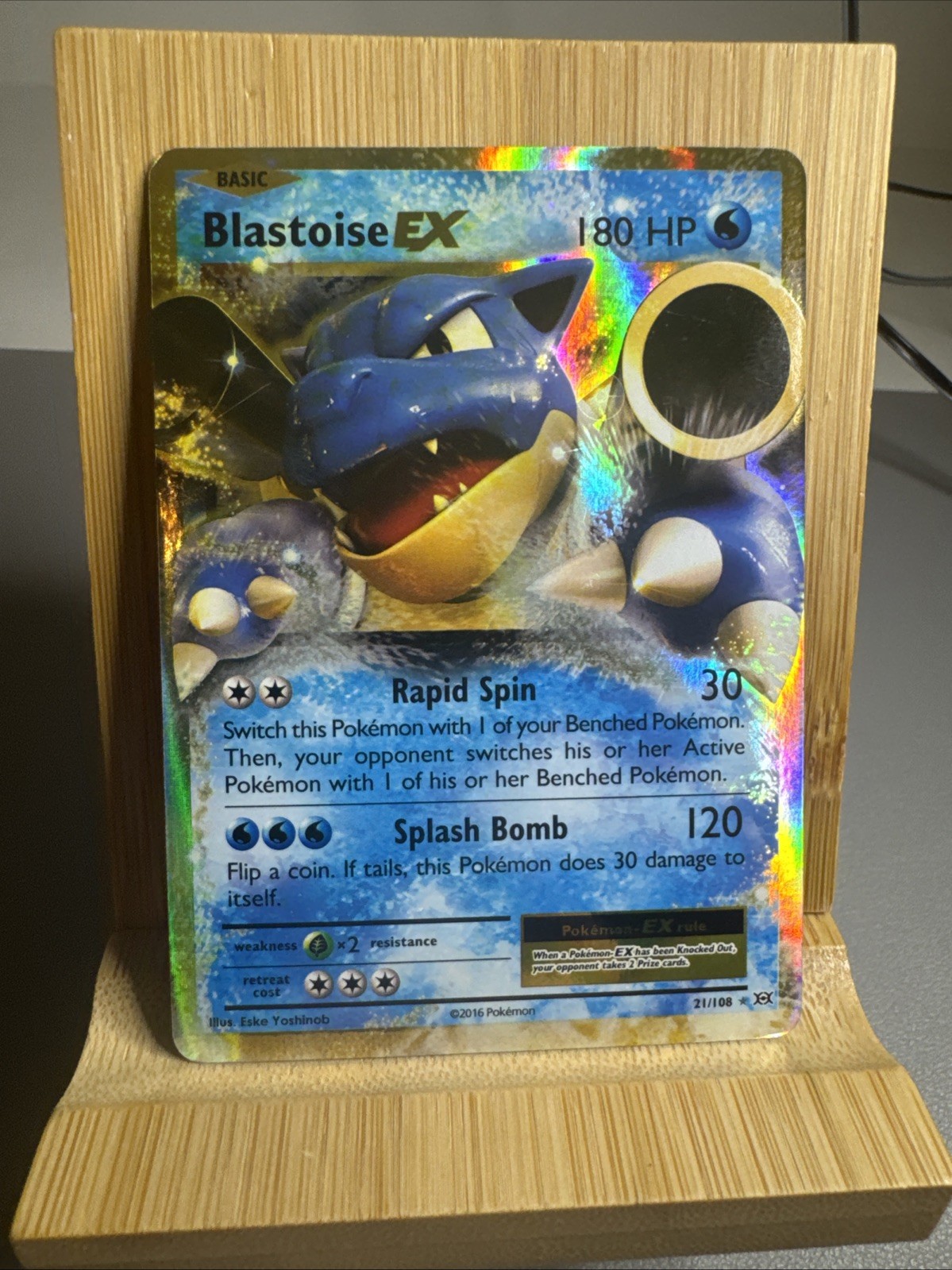 Blastoise EX 21/108 XY Evolutions Pokemon TCG Ultra Rare MP