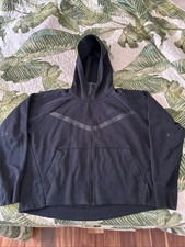 WOMENS Nike HOODED JACKET HOODIE AthLeisure Black ZIP UP Sweatshirt