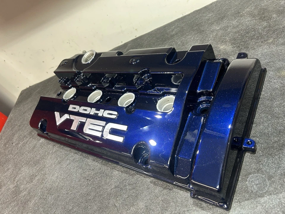 HONDA H SERIES H22 H23 F20 PRELUDE ACCORD VALVE COVER- MIDNIGHT BLUE - SML BLEM Foto 4 de 4