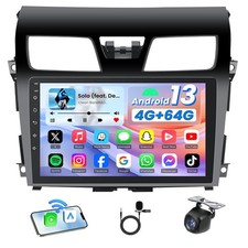 Carplay Android Auto Stereo Radio GPS 8Core 4G 64G For 2013-2015 Nissan Altima