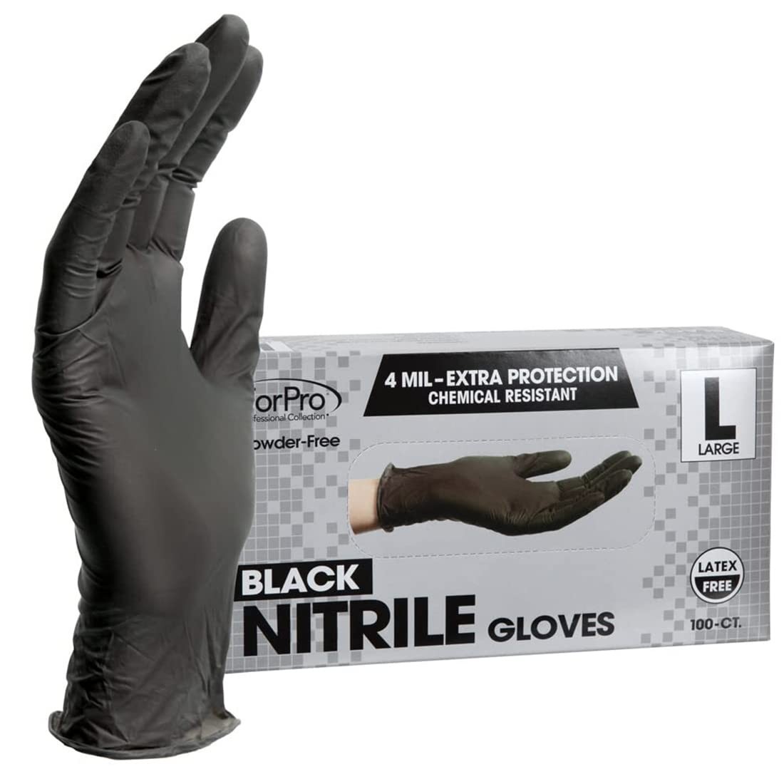 Chemical-Resistant Powder-Free Nitrile Gloves Latex-Free Disposable