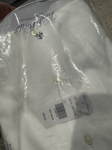 Camisa de vestir Brooks Brothers NUEVA CON ETIQUETAS NUEVA ajuste regente sin planchar 15,5 x 34/35 *Lote de 4* - Imagen 14 de 14