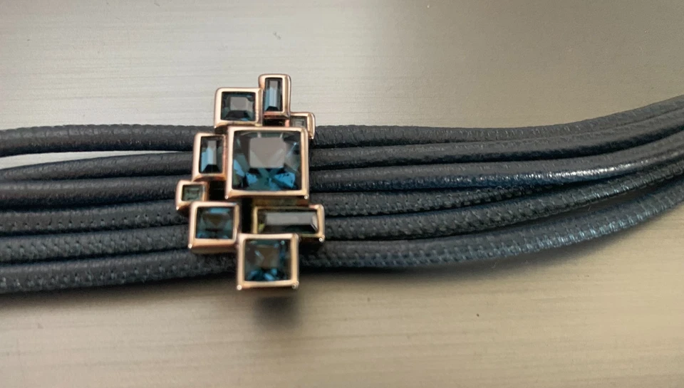 Pierre Lang Armband Leder AM /AL 19 - 21 cm *** Topzustand *** - Bild 2 von 4