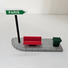 Mini Majo-kit No. 11 - bench, trash can and panel PARIS MAJOKIT MAJORETTE