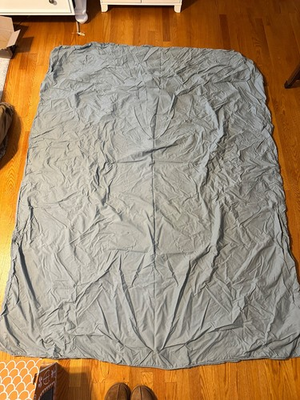 #ad Blue Twin Size Duvet Cover – Gently Used – Clean amp; Well Cared For $15.00