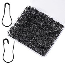 XIYAOXI 500Pcs Black Bulb Pins 0.8" Safety Pin,Gourd Pin
