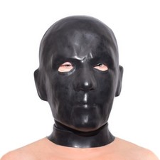 Latex Maske mit Augen und Nasenlöcher 0.4 mm  (XL)