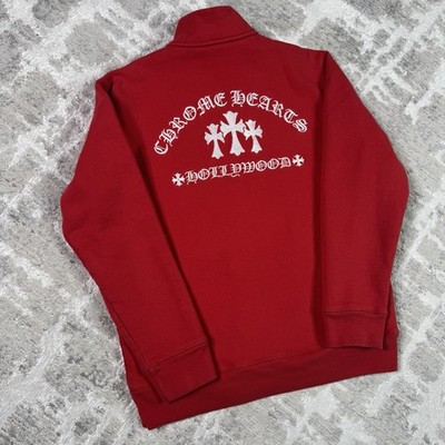 Chrome Hearts King Taco Triple Cross Embroidered Quarter Zip