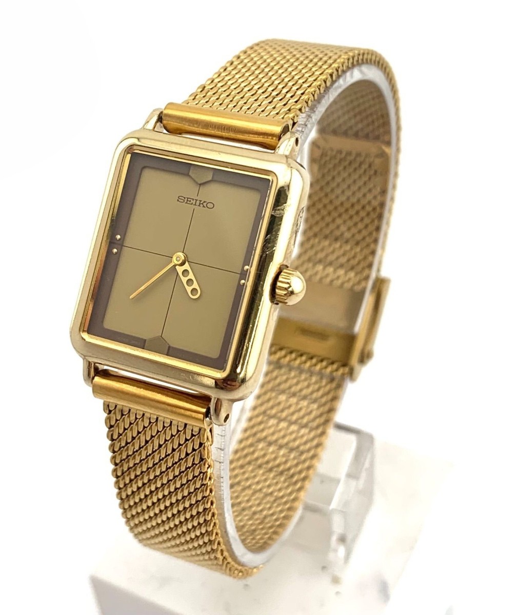 SEIKO 2P20-5350 Women Quartz Gold Watch Japan - Rank B | eBay
