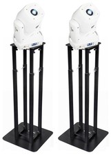  2 Rockville ROCK SPOT 260W WHITE DJ Moving Head Spot Lights Black Totem Stands