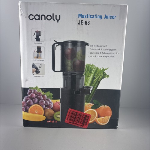 CANOLY Masticating Juicer JE-68, 350W Cold Press Juicer 5.3" NEW! (SEALED) - Picture 11 of 11
