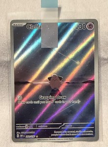 202 197 pokemon card Cleffa 202/197 IR Obsidian Flames Pokemon Extended Artwork Case