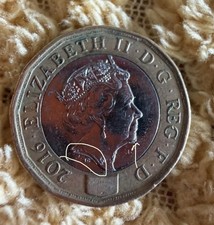 Queen Elizabeth II Nations of The Crown £1 Coin Minting Error On The Back Rare