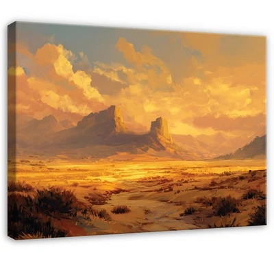 Leinwand Landschaft  Sonnenuntergang Wandbilder Groß Leinwandbild Wanddeko 97 - Bild 1 von 4
