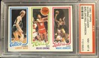 1980-81 Topps Larry Bird Magic Johnson Rookie PSA 8 + Complete Basketball Set