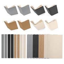 14"x10" Bookbinding Cloth, 8Pcs, Black/Gray/Brown/Beige