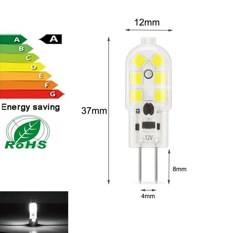 10X G4 LED Bulb 5W 12V AC DC Cool White Capsule Lamp Corn bulb Replace Halogen - Image 2 of 4