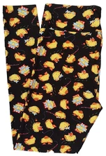 TC Lularoe Leggings Food Tacos Fishing Cowboy Guitar Size 12-18 NEW 260236