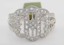 GENUINE 1 Ct DIAMOND RING 14k WHITE GOLD - New With Tag