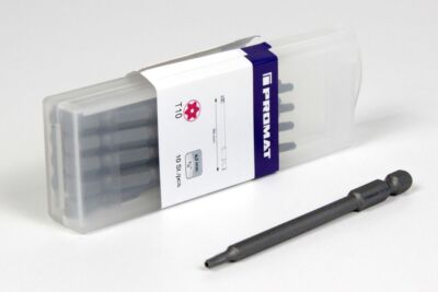 Promat T10 x 89mm 10x 1/4'' Bit Torx Long with Hole