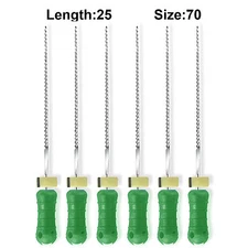 Sky Choice K-Files - 25 mm Length, Size 70 Green with Rubber Stopper 6/Pkg