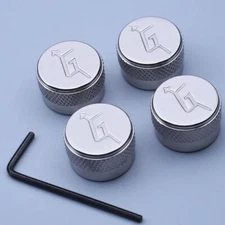 4 PCS Steel Guitar Knurled Knob G Arrow Speed Control Knob Fit Gret-ch Guitar CR