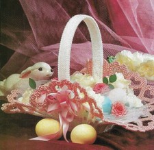 HEART BASKET WEDDING OR HOME DECOR PLASTIC CANVAS PATTERN INSTRUCTIONS
