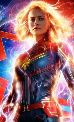 CAPTAIN MARVEL MOVIE POSTER 2 Sided ORIGINAL FINAL 27x40 BRIE